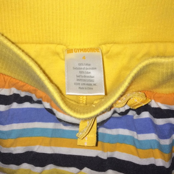 Girls Gymboree Navy Tee & Striped Skort Set size 4 - Picture 5 of 5